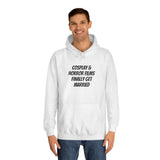 Cosplay/er Hoodie – Cosplay & Horror Finally Get Married (light color hoodies)